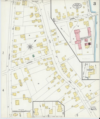 Sanborn Fire Insurance Map from Ipswich, Essex County, Massachusetts (1902), Sheet #0003 - Complete Map Set gallery image, historic Sanborn map, vintage wall art, Massachusetts Massachusetts