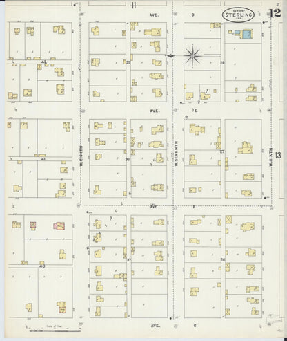 Sanborn Fire Insurance Map from Sterling, Whiteside County, Illinois (1897), Sheet #0012 - Complete Map Set gallery image, historic Sanborn map, vintage wall art, Illinois Illinois