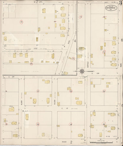 Sanborn Fire Insurance Map from Enterprise, Wallowa County, Oregon (1941), Sheet #0003 - Complete Map Set gallery image, historic Sanborn map, vintage wall art, Oregon Oregon