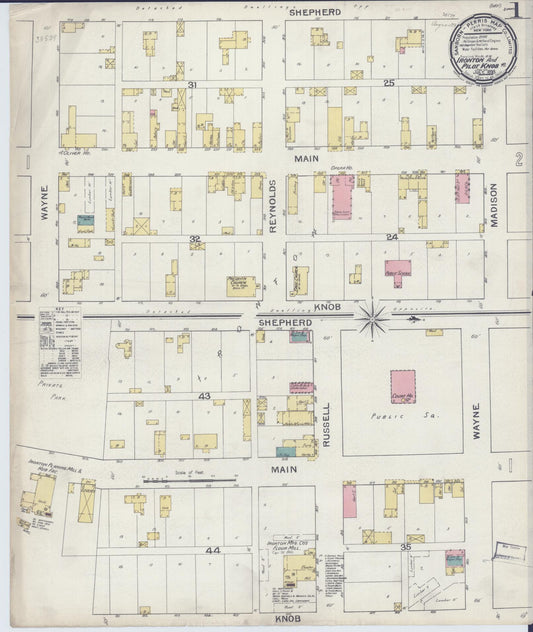 Sanborn Fire Insurance Map from Ironton, Iron County, Missouri (1893), Sheet #0001 - Complete Map Set gallery image, historic Sanborn map, vintage wall art, Missouri Missouri
