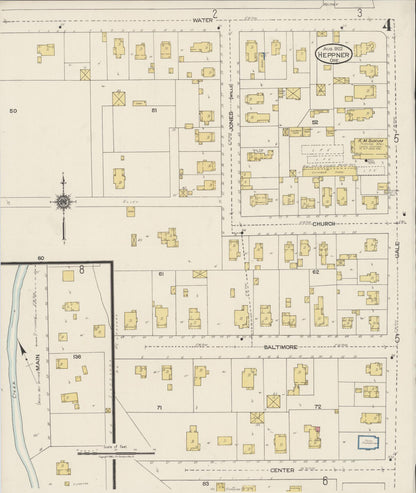 Sanborn Fire Insurance Map from Heppner, Morrow County, Oregon (1922), Sheet #0004 - Complete Map Set gallery image, historic Sanborn map, vintage wall art, Oregon Oregon