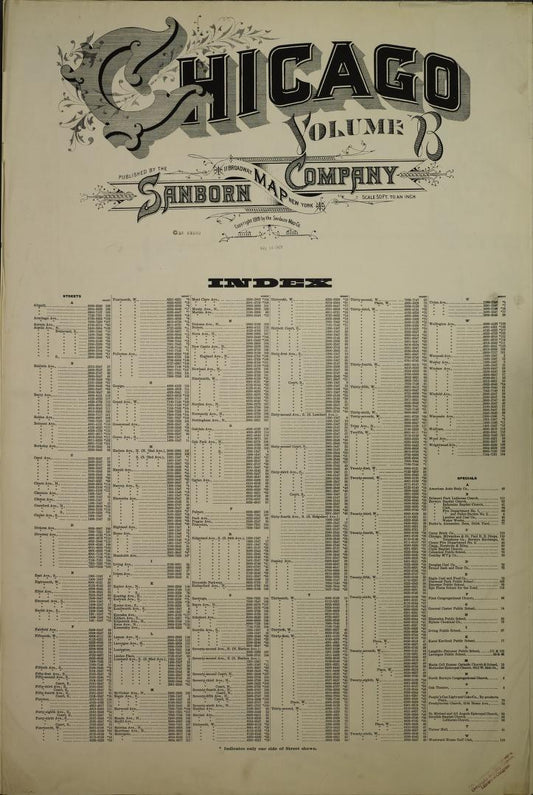 Sanborn Fire Insurance Map from Chicago, Cook County, Illinois. (1919) – Map View