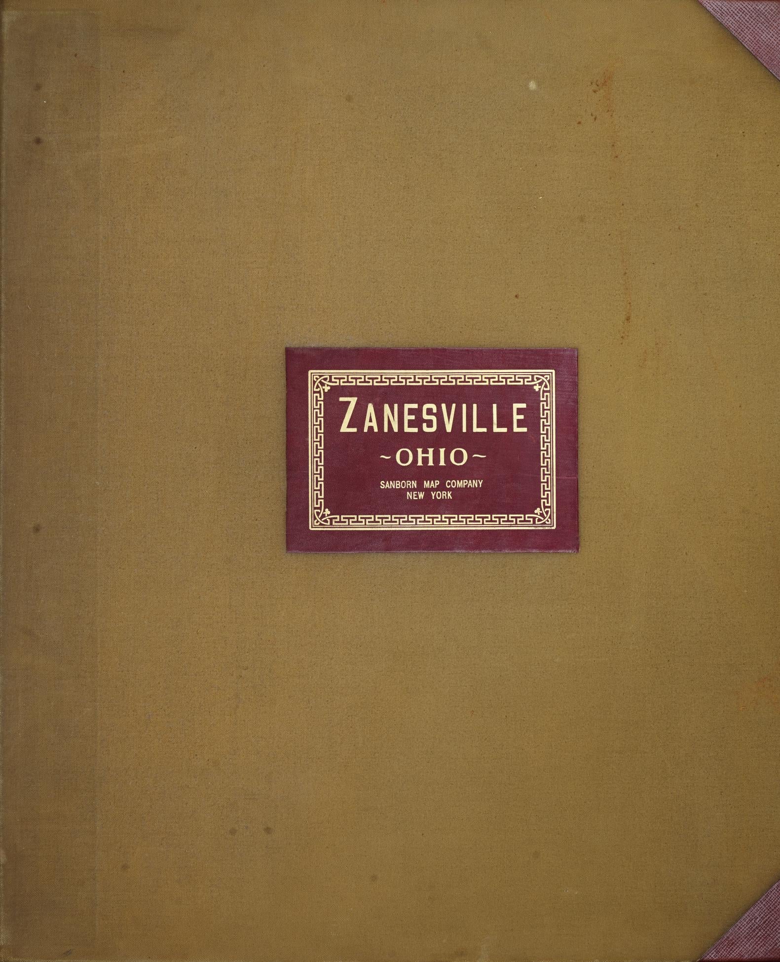 Sanborn Fire Insurance Map from Zanesville, Muskingum County, Ohio (1950), Sheet #0001 - Historic Sanborn Fire Insurance Map Print, vintage old map wall art, antique decor, genealogy gift, Ohio Ohio map