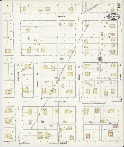 Sanborn Fire Insurance Map from Hartington, Cedar County, Nebraska (1920), Sheet #0002 - Complete Map Set gallery image, historic Sanborn map, vintage wall art, Nebraska Nebraska