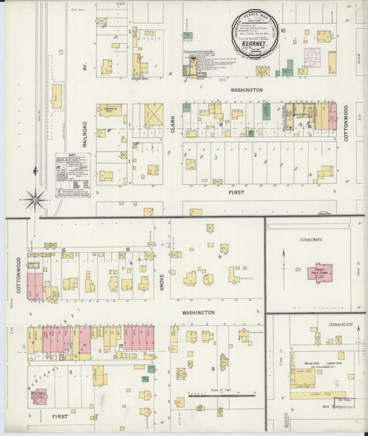 Sanborn Fire Insurance Map from Kearney, Clay County, Missouri. (1901) – Historic Sanborn Fire Insurance Map Print