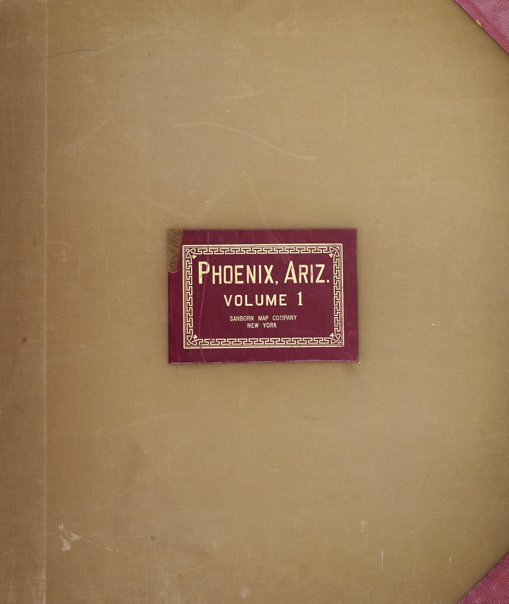 Sanborn Fire Insurance Map from Phoenix, Maricopa County, Arizona (1949), Sheet #0001 - Complete Map Set gallery image, historic Sanborn map, vintage wall art, Arizona Arizona