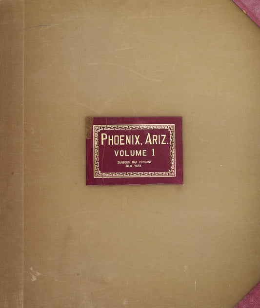 Sanborn Fire Insurance Map from Phoenix, Maricopa County, Arizona (1949), Sheet #0001 - Complete Map Set gallery image, historic Sanborn map, vintage wall art, Arizona Arizona