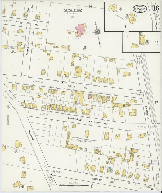 Sanborn Fire Insurance Map from Nyack, Rockland County, New York. (1919), Sheet #0016