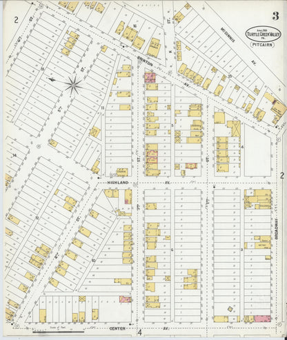 Sanborn Fire Insurance Map from Turtle Creek Valley, Allegheny County, Pennsylvania (1900), Sheet #0003 - Complete Map Set gallery image, historic Sanborn map, vintage wall art, Pennsylvania Pennsylvania