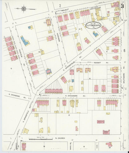 Sanborn Fire Insurance Map from Clifton Heights, Delaware County, Pennsylvania (1912), Sheet #0003 - Complete Map Set gallery image, historic Sanborn map, vintage wall art, Pennsylvania Pennsylvania