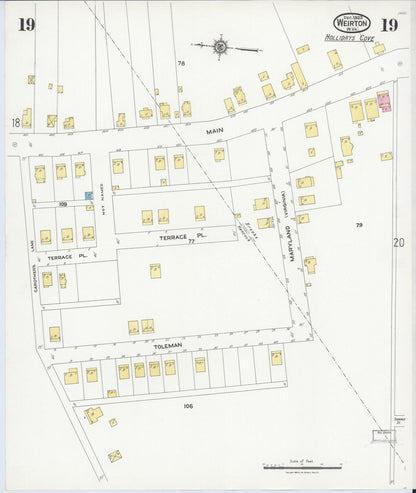 Sanborn Fire Insurance Map from Weirton, Hancock County, West Virginia (1923), Sheet #0019 - Complete Map Set gallery image, historic Sanborn map, vintage wall art, West Virginia West Virginia