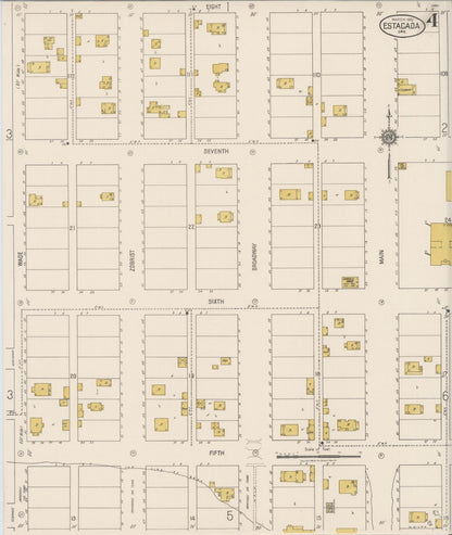 Sanborn Fire Insurance Map from Estacada, Clackamas County, Oregon (1922), Sheet #0004 - Complete Map Set gallery image, historic Sanborn map, vintage wall art, Oregon Oregon
