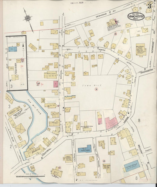 Sanborn Fire Insurance Map from Manchester, Essex County, Massachusetts. (1941), Sheet 3 – Historic Sanborn Fire Insurance Map Print