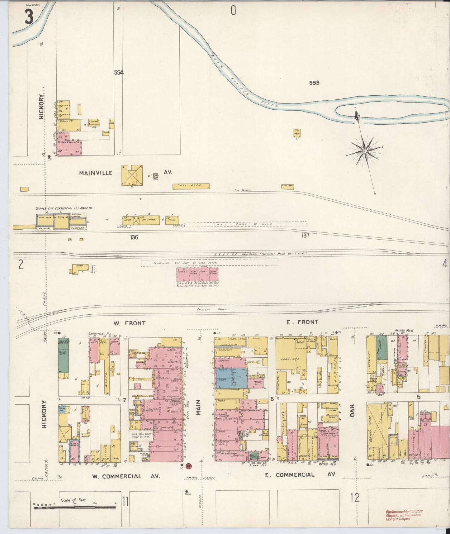 Sanborn Fire Insurance Map from Anaconda, Deer Lodge County, Montana (1903), Sheet #0003 - Complete Map Set gallery image, historic Sanborn map, vintage wall art, Montana Montana