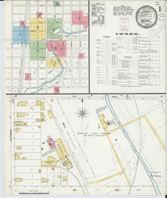 Antigo, Langlade County, Wisconsin (1898) – Sanborn Fire Insurance Map – Map View