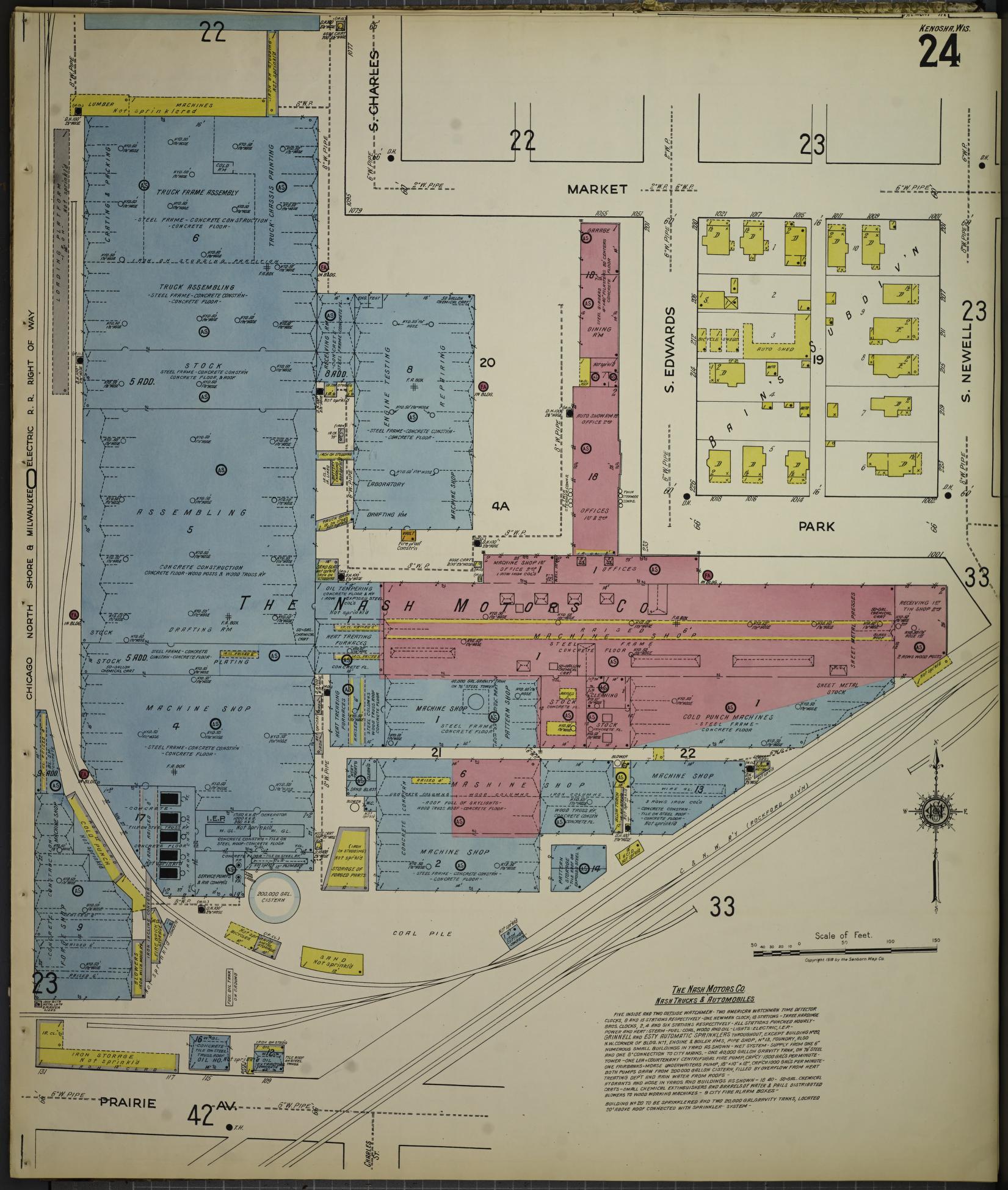 Sanborn Fire Insurance Map from Kenosha, Kenosha County, Wisconsin. (1918), Sheet 28