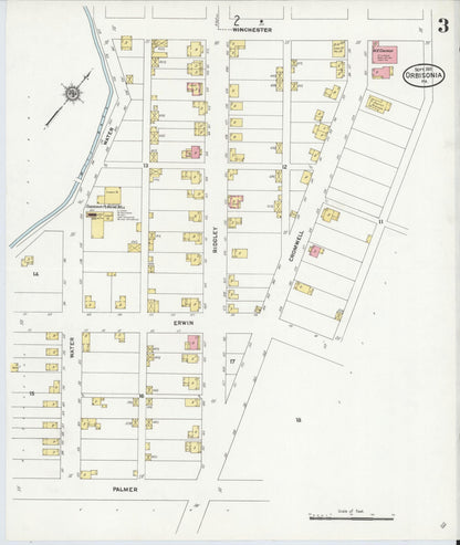 Sanborn Fire Insurance Map from Orbisonia, Huntingdon County, Pennsylvania (1911), Sheet #0003 - Complete Map Set gallery image, historic Sanborn map, vintage wall art, Pennsylvania Pennsylvania