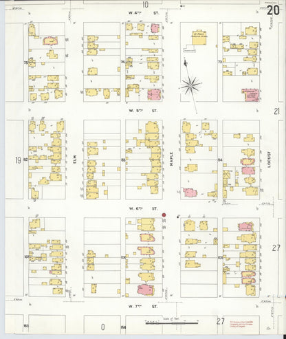 Sanborn Fire Insurance Map from Anaconda, Deer Lodge County, Montana (1903), Sheet #0020 - Complete Map Set gallery image, historic Sanborn map, vintage wall art, Montana Montana