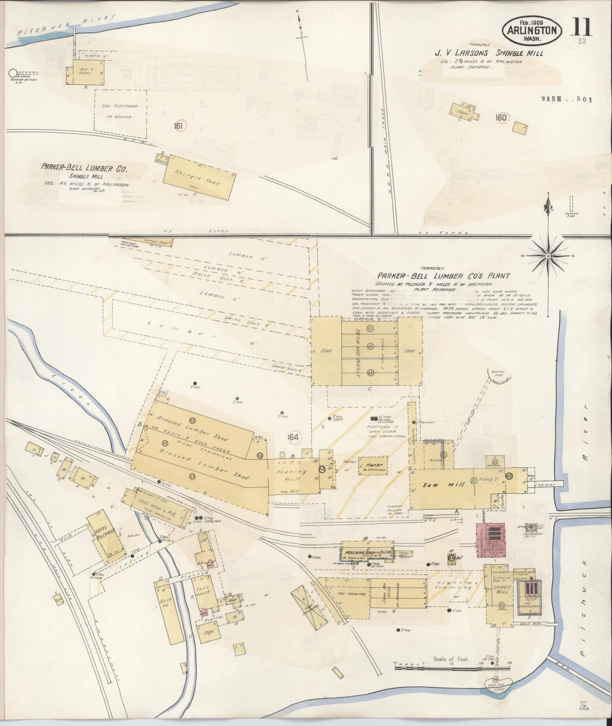 Sanborn Fire Insurance Map from Arlington, Snohomish County, Washington (1940), Sheet #0011 - Complete Map Set gallery image, historic Sanborn map, vintage wall art, Washington Washington