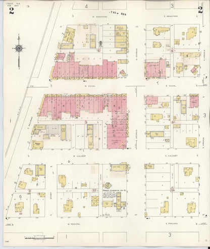 Sanborn Fire Insurance Map from Troup, Smith County, Texas (1943), Sheet #0002 - Complete Map Set gallery image, historic Sanborn map, vintage wall art, Texas Texas