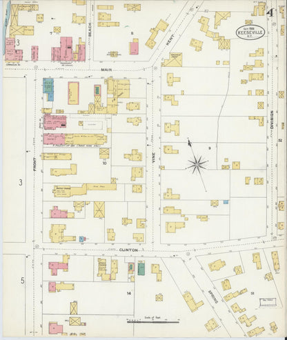 Sanborn Fire Insurance Map from Keeseville, Essex County, New York (1906), Sheet #0004 - Complete Map Set gallery image, historic Sanborn map, vintage wall art, New York New York