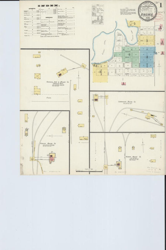 Sanborn Fire Insurance Map from Virginia, Saint Louis County, Minnesota. (1897) – Map View