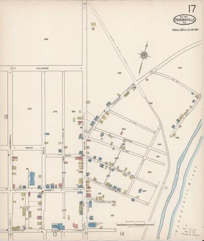 Sanborn Fire Insurance Map from Phoenixville, Chester County, Pennsylvania (1921), Sheet #0017 - Complete Map Set gallery image, historic Sanborn map, vintage wall art, Pennsylvania Pennsylvania