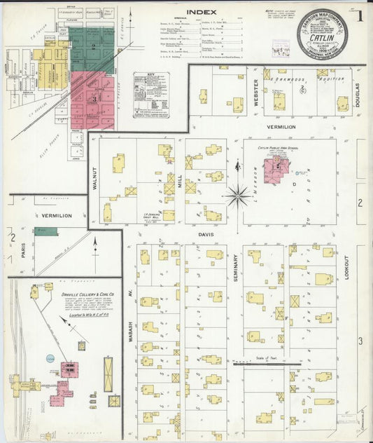 Sanborn Fire Insurance Map from Catlin, Vermilion County, Illinois. (1909) – Map View