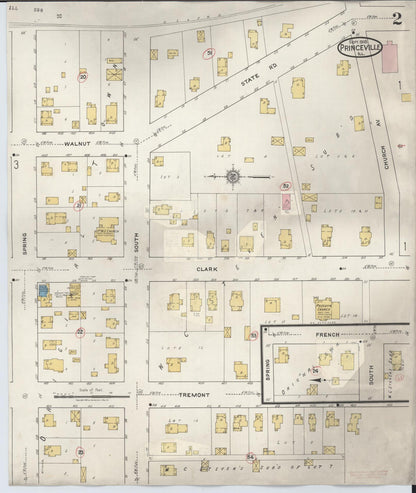 Sanborn Fire Insurance Map from Princeville, Peoria County, Illinois (1933), Sheet #0002 - Complete Map Set gallery image, historic Sanborn map, vintage wall art, Illinois Illinois