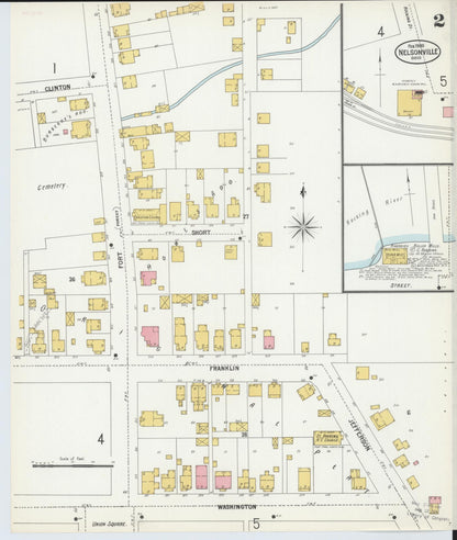 Sanborn Fire Insurance Map from Nelsonville, Athens County, Ohio (1900), Sheet #0002 - Complete Map Set gallery image, historic Sanborn map, vintage wall art, Ohio Ohio
