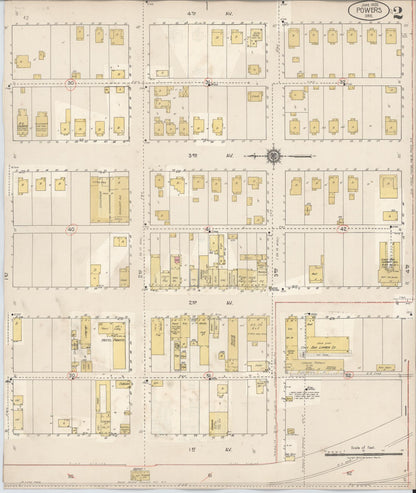 Sanborn Fire Insurance Map from Powers, Coos County, Oregon (1931), Sheet #0002 - Complete Map Set gallery image, historic Sanborn map, vintage wall art, Oregon Oregon