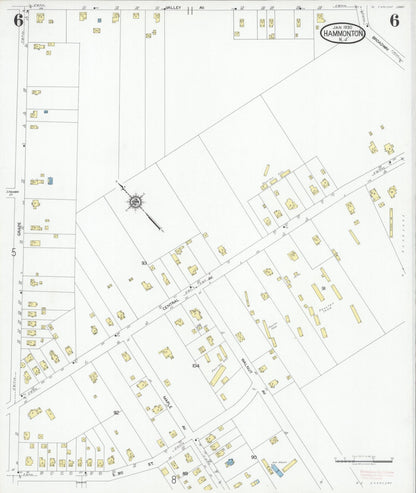 Sanborn Fire Insurance Map from Hammonton, Atlantic County, New Jersey (1930), Sheet #0006 - Complete Map Set gallery image, historic Sanborn map, vintage wall art, New Jersey New Jersey