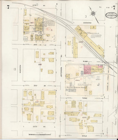Sanborn Fire Insurance Map from Covington, Saint Tammany Parish, Louisiana (1941), Sheet #0007 - Complete Map Set gallery image, historic Sanborn map, vintage wall art, Louisiana Louisiana