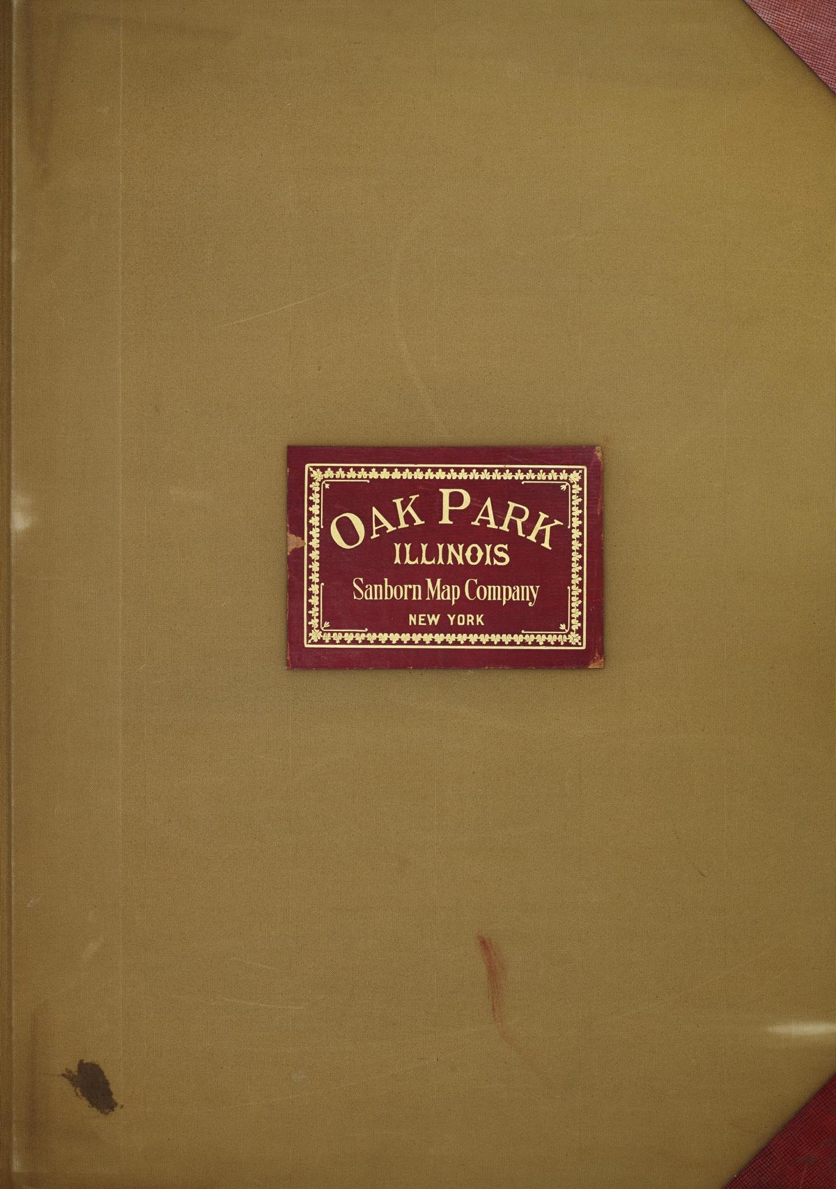 Sanborn Fire Insurance Map from Oak Park, Cook County, Illinois (1950), Sheet #0001 - Historic Sanborn Fire Insurance Map Print, vintage old map wall art, antique decor, genealogy gift, Illinois Illinois map