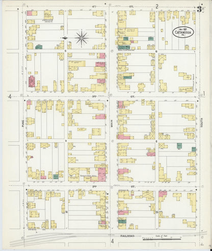 Sanborn Fire Insurance Map from Catawissa, Columbia County, Pennsylvania (1907), Sheet #0003 - Complete Map Set gallery image, historic Sanborn map, vintage wall art, Pennsylvania Pennsylvania