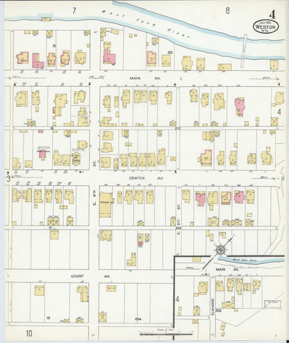 Sanborn Fire Insurance Map from Weston, Lewis County, West Virginia (1913), Sheet #0004 - Complete Map Set gallery image, historic Sanborn map, vintage wall art, West Virginia West Virginia