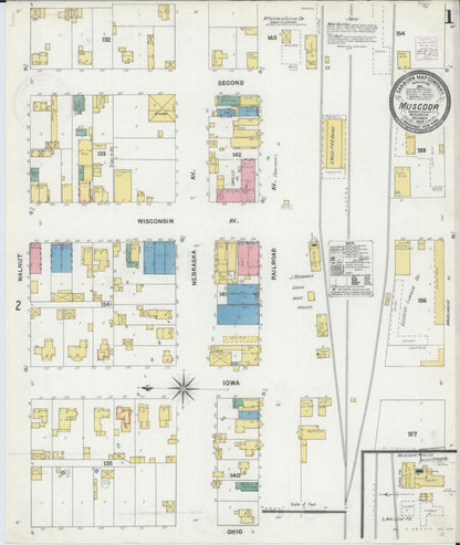 Sanborn Fire Insurance Map from Muscoda, Grant County, Wisconsin (1904), Sheet #0001 - Complete Map Set gallery image, historic Sanborn map, vintage wall art, Wisconsin Wisconsin