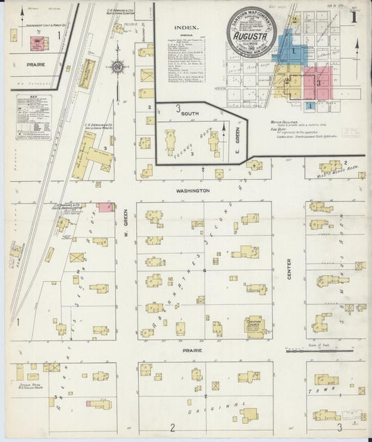 Sanborn Fire Insurance Map from Augusta, Hancock County, Illinois. (1912) – Map View