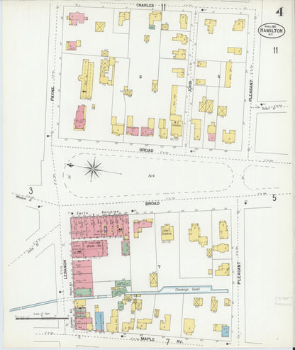 Sanborn Fire Insurance Map from Hamlin, Monroe County, New York (1914), Sheet #0001 - Historic Sanborn Fire Insurance Map Print, vintage old map wall art, antique decor, genealogy gift, New York New York map
