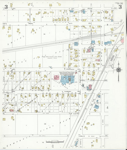 Sanborn Fire Insurance Map from Forest, Hardin County, Ohio (1950), Sheet #0003 - Historic Sanborn Fire Insurance Map Print, vintage old map wall art, antique decor, genealogy gift, Ohio Ohio map