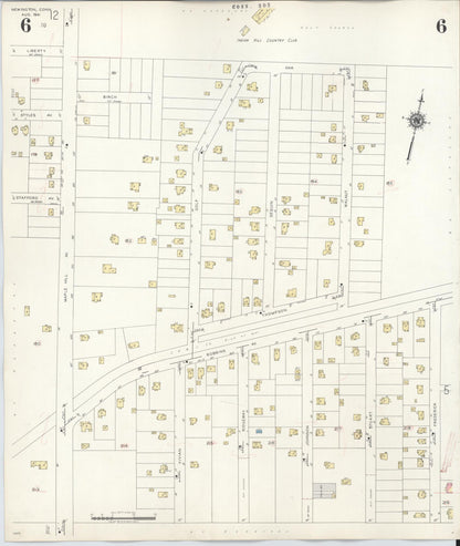 Sanborn Fire Insurance Map from Newington, Hartford County, Connecticut (1947), Sheet #0006 - Complete Map Set gallery image, historic Sanborn map, vintage wall art, Connecticut Connecticut