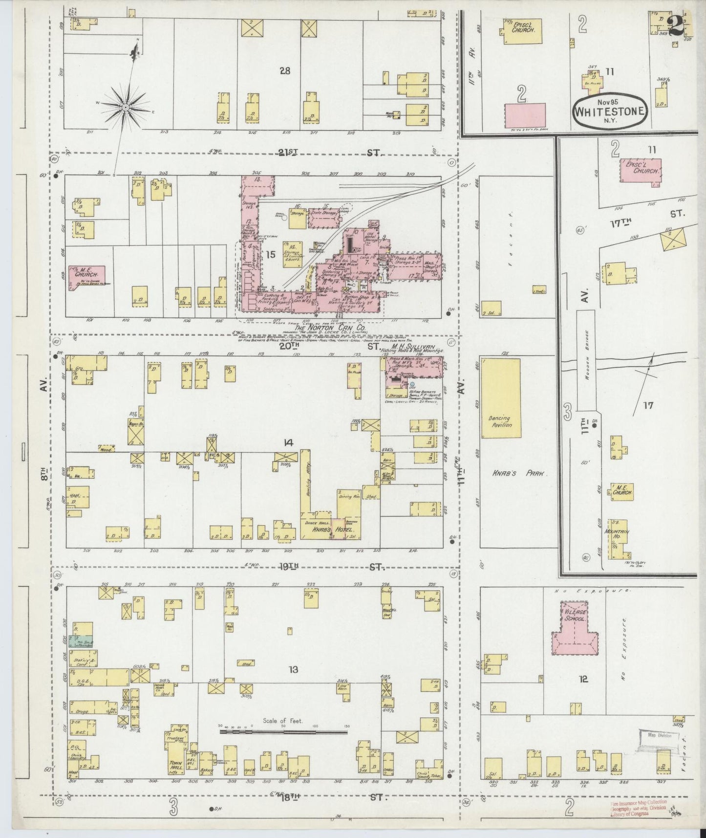 Sanborn Fire Insurance Map from Whitestone, Queens County, New York (1895), Sheet #0002 - Complete Map Set gallery image, historic Sanborn map, vintage wall art, New York New York