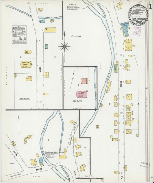 Sanborn Fire Insurance Map from Glen Gardner, Hunterdon County, New Jersey. (1901) – Historic Sanborn Fire Insurance Map Print