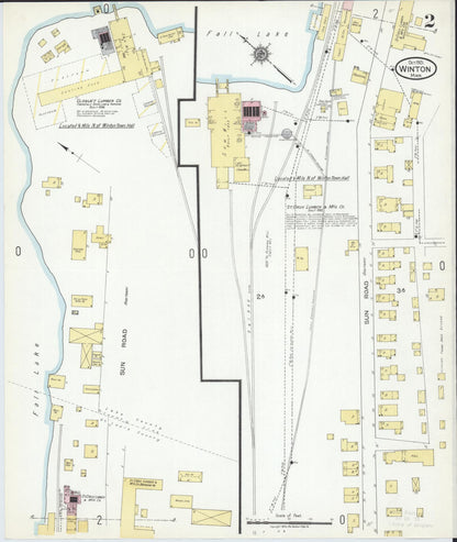Sanborn Fire Insurance Map from Winton, Saint Louis County, Minnesota (1921), Sheet #0002 - Complete Map Set gallery image, historic Sanborn map, vintage wall art, Minnesota Minnesota