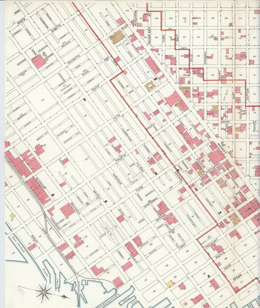 Sanborn Fire Insurance Map from San Francisco, San Francisco County, California. (1904) – Historic Sanborn Fire Insurance Map Print