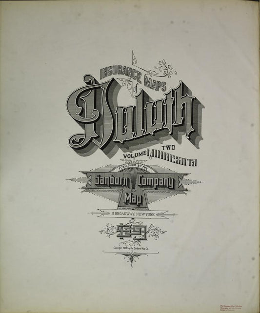 Sanborn Fire Insurance Map from Duluth, Saint Louis County, Minnesota. (1909) – Map View