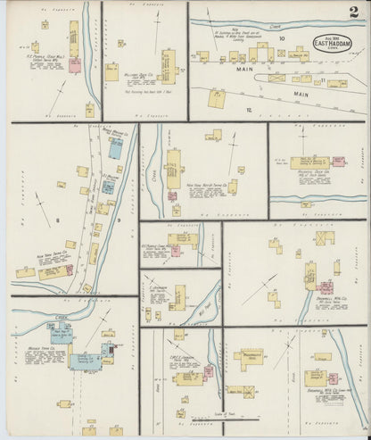 Sanborn Fire Insurance Map from East Haddam, Middlesex County, Connecticut (1895), Sheet #0002 - Complete Map Set gallery image, historic Sanborn map, vintage wall art, Connecticut Connecticut