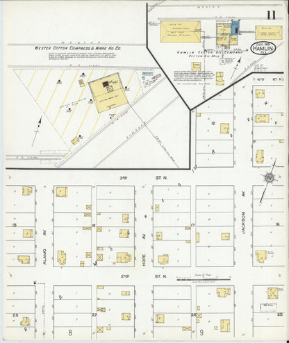 Sanborn Fire Insurance Map from Hamlin, Jones County, Texas (1919), Sheet #0011