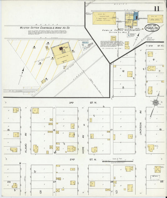 Sanborn Fire Insurance Map from Hamlin, Jones County, Texas (1919), Sheet #0011