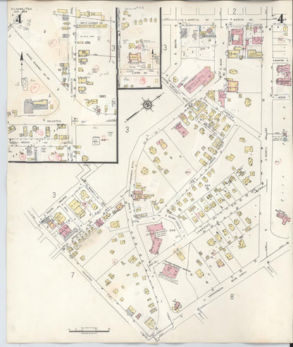 Sanborn Fire Insurance Map from Kilgore, Gregg County, Texas (1950), Sheet #0004 - Complete Map Set gallery image, historic Sanborn map, vintage wall art, Texas Texas